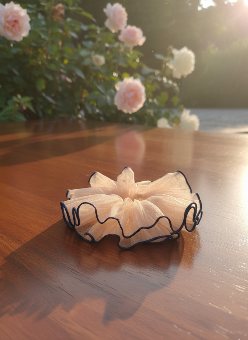 Dreamy Organza Volume Hair Tie (Coquette Style) pack of 2
