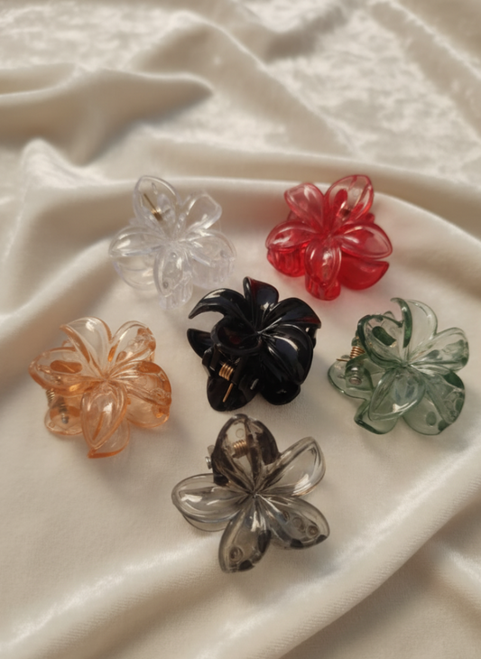 Aesthetic Flower Hair Accessories (6-Pack) - Small Claws
