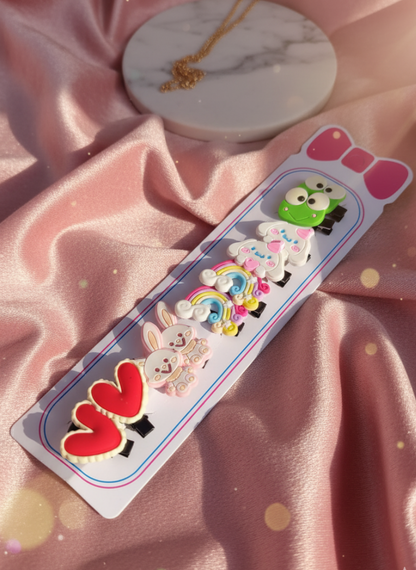 Cute Cartoon Snap Hair Clips Set - Random peace (pack of 1)