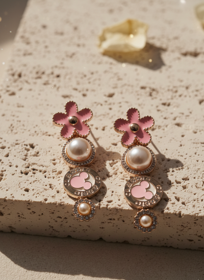 Delicate Pink Acrylic Petal Hair Clips- set of 3